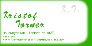 kristof torner business card